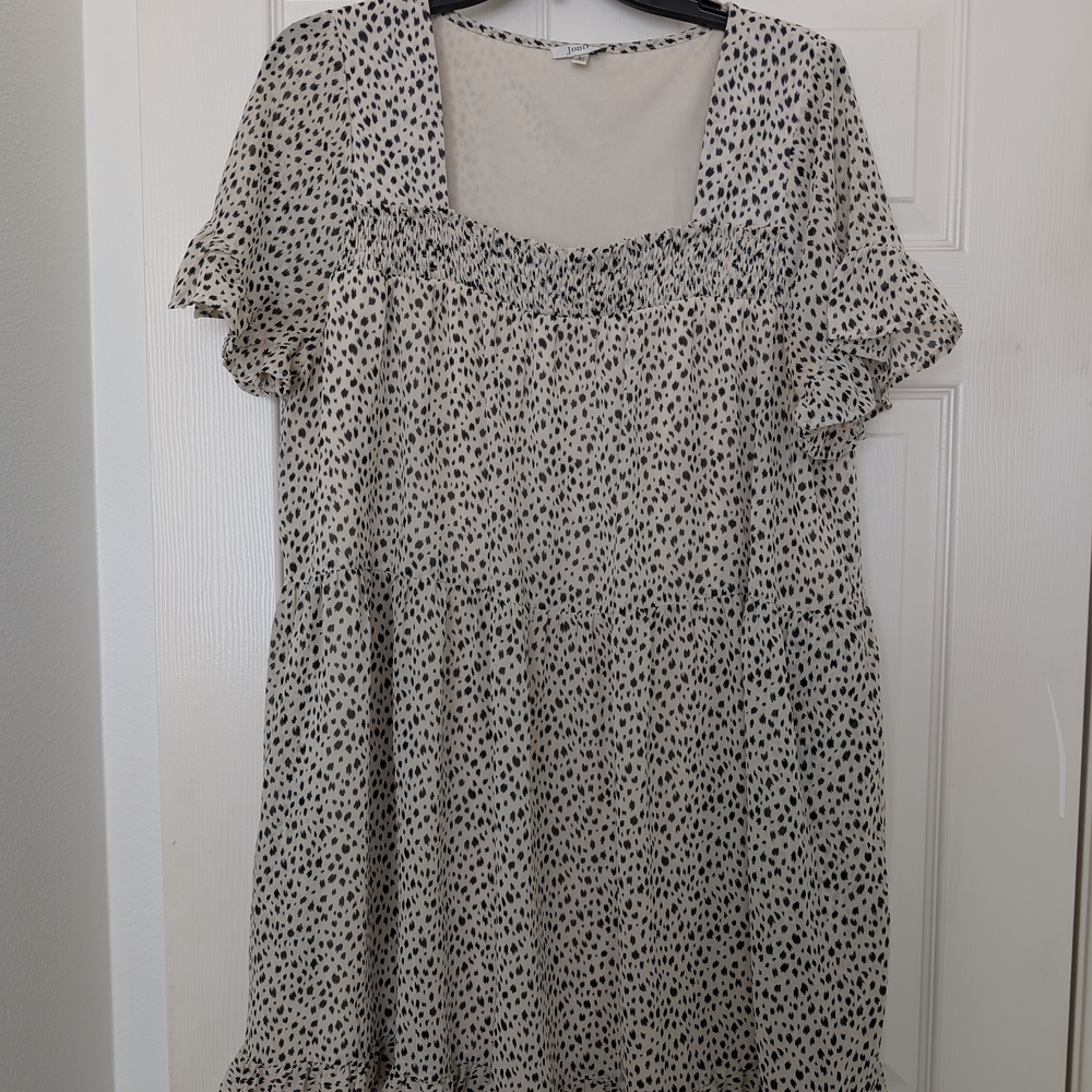 Pinkblush Cream Ruffled Mini Dress